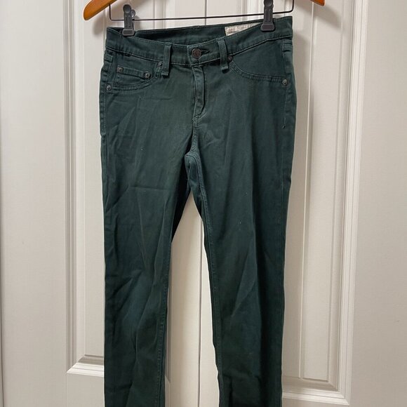 Rag & Bone x Aritzia Women’s 5-Pocket Skinny Jean in Forest Green - 26 - Picture 10 of 13